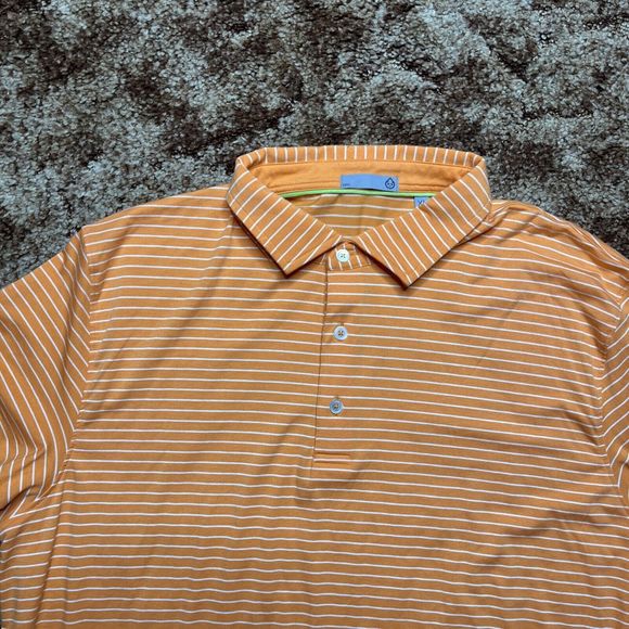 Tasc Polo Shirt Mens Extra Large Performance Stretch Casual Striped - Picture 3 of 9